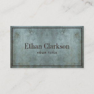 Carte De Visite Edgy Grunge Gris Bleu Texture
