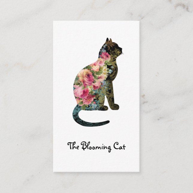 Carte de visite editable de FLEURISTE (Devant)