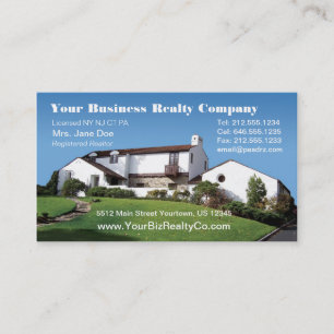 Carte de visite Editable de Realty Company