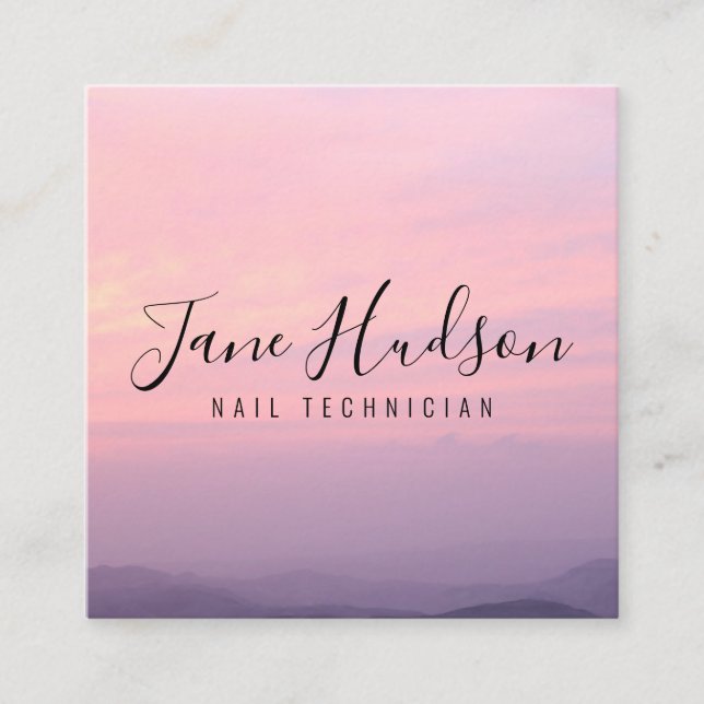 Carte de visite éditable élégante simple minimalis (Devant)