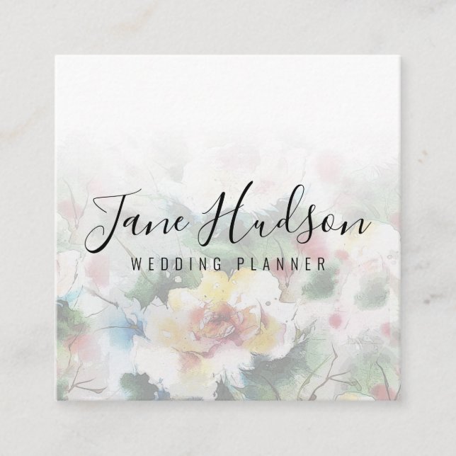 Carte de visite éditable minimaliste simple élégan (Devant)