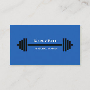 Carte De Visite Éditeur Barbell Personal Trainer