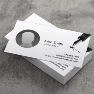 Carte De Visite Éditeur de photos personnalisées Minimaliste