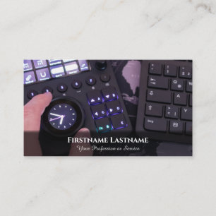 Carte De Visite Éditeur vidéo effets visuels art numérique spécial