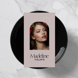 Carte De Visite Editorial Chic Beauté Salon maquillage Artiste Mau