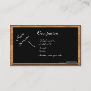 Carte de visite : Éducation et formation