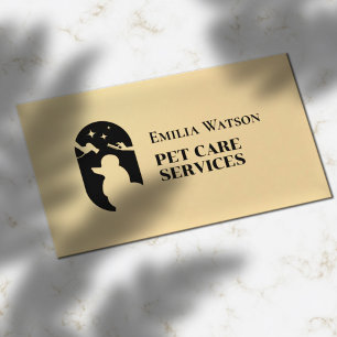 Carte De Visite Effacer le logo simple minimaliste de soins pour a