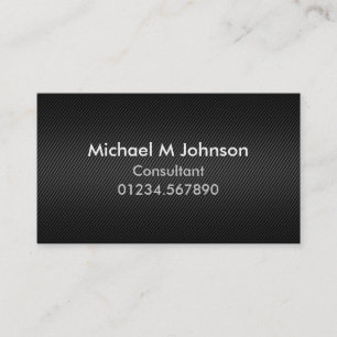 Carte De Visite Effet personnalisable moderne de fibre de carbone