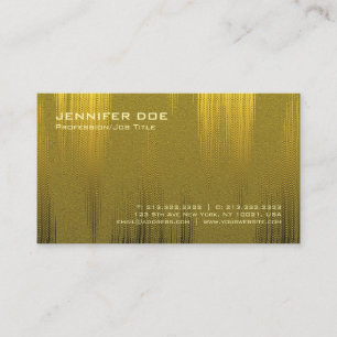 Carte De Visite Effet simple élégant moderne professionnel d'or