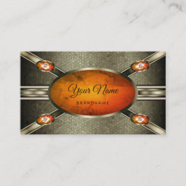 Carte De Visite Effets d'argent avec l'oeil qui colle le marbre or