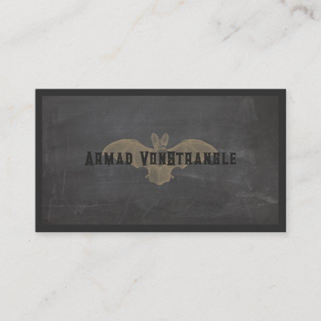 Carte de visite éffrayant Vampire Bat Halloween (Devant)