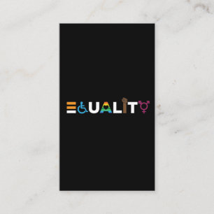 Carte De Visite Egalité Droits de l'homme et égalité LGBTQ Unity P