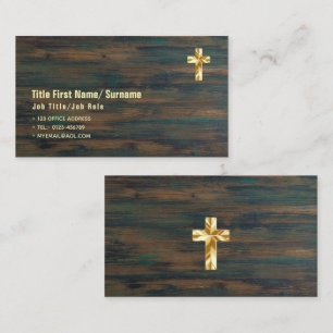 Carte De Visite Église prêtre catholique Foi Clergé chrétien