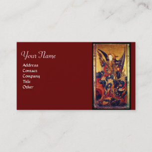 Carte De Visite Église Saint-Michel-Vanquishing Devil as Medieval