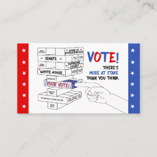 Carte De Visite Élection Blocage Tour Plus à l'oeuvre Progrès