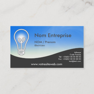 Carte de visite Electricien