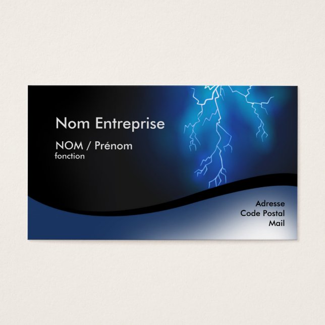Carte de Visite Electricien (Devant)