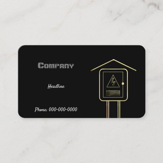 Carte De Visite Électricien (Devant)