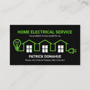 Carte De Visite Electricien de circuit électrique de la maison ve