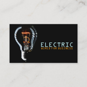 Carte De Visite Électricien Électrique Électricité Fil de choc éle