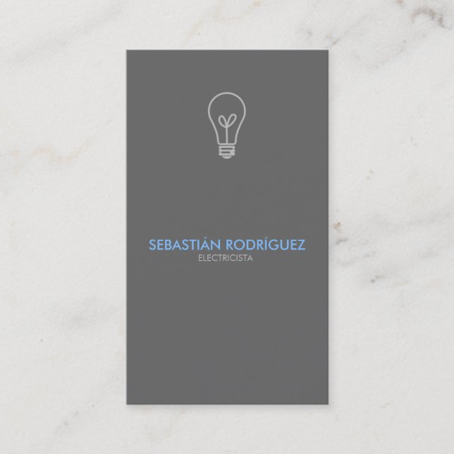 Carte De Visite Electricista - électricien (Devant)
