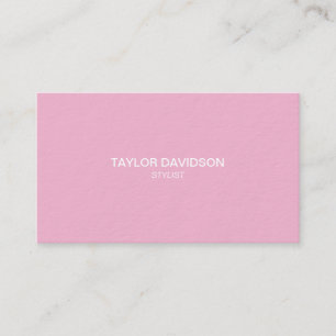 Carte De Visite Élégance dans le style : Rose, Noir & Blanc Busine
