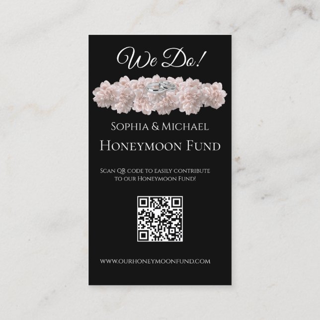 Carte De Visite Élégance Éternelle - Nous faisons des anneaux Mari (Dos)