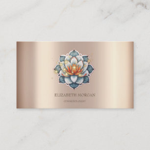 Carte De Visite Élégance Moderne Étincelante Lotus