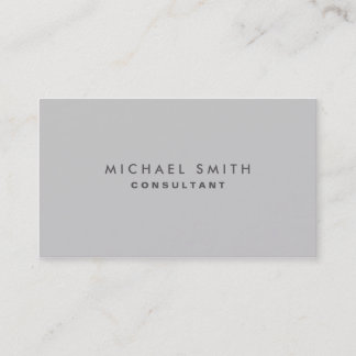 Carte De Visite Élégance professionnelle Simple Moderne Gris