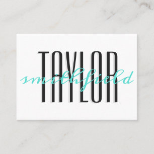 carte de visite élégant