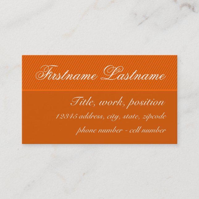 Carte de visite élégant (Devant)