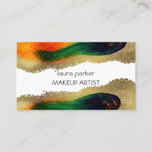 Carte De Visite Elégant Abstrait Gold Parties scintillant Moderne