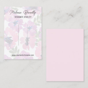 Carte De Visite Elégant aquarelle Floral Clip Display