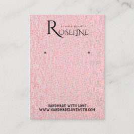 Carte De Visite Élégant Aquarelle rose parties scintillant Elevage