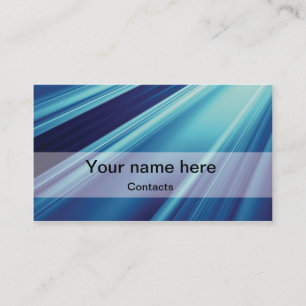 Carte de visite élégant bleu