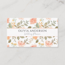 Elégant Boho Peach Green Floral Aquarelle tendance