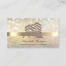 Elégant Bokeh Gold Parties scintillant House Toit