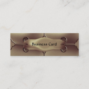 Carte de visite Elegant Bronze Métal sur métal Ski