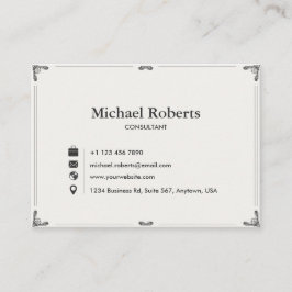 Carte De Visite Elegant Business Card | Modern Design 3.5" × 2.5"