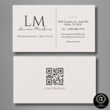 Elegant Champagne Taupe Monogramme Signature