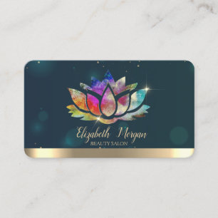 Carte De Visite Élégant chic professionnel couleur Lotus