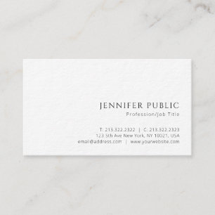 Carte De Visite Élégant client moderne luxe haut de gamme papier é