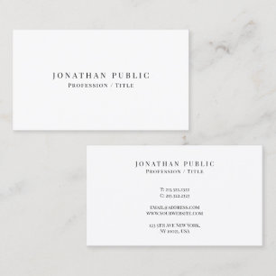 Carte De Visite Élégant client Professionnel Moderne Minimal Cute