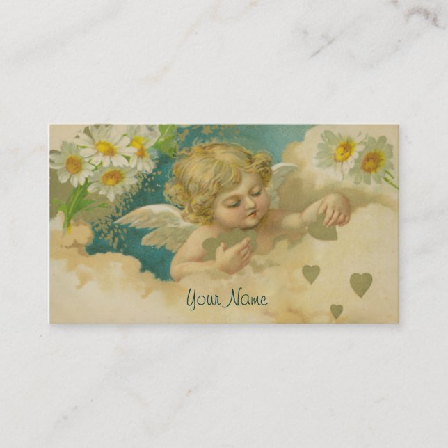 Carte de visite élégant d'angélique officinale (Devant)