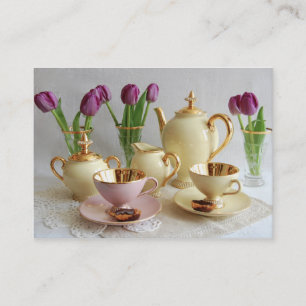 Carte de visite élégant de café