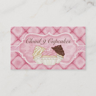 Carte de visite élégant de petit gâteau