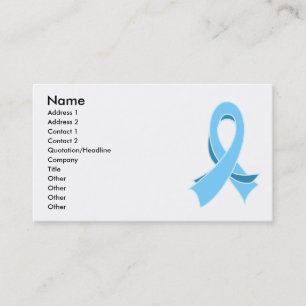 Carte de visite élégant de ruban de cancer de la