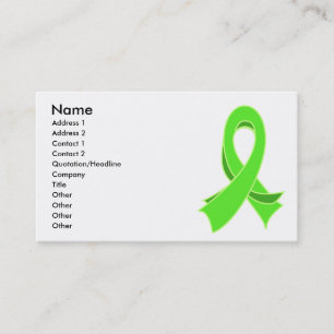 Carte de visite élégant de ruban de lymphome