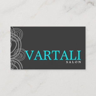 Carte de visite élégant de Teal de pirouette