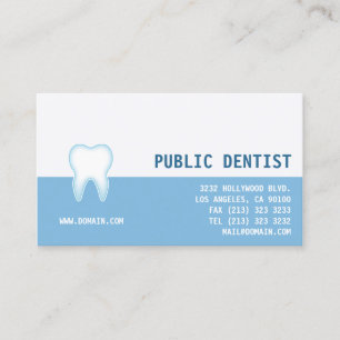 Carte De Visite Élégant dentiste de clinique dentaire